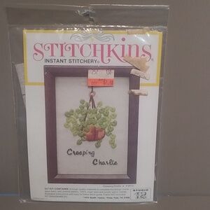 1976 Stitchkins Instant Stitchery Kit Creeping Charlie Unopened
